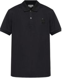 McQueen - Embellished Polo Shirt - Lyst