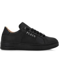 Philipp Plein - Logo-Print Nappa Leather Sneakers - Lyst