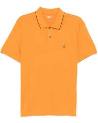 C.P. Company - Logo-Embroidered Polo Shirt - Lyst