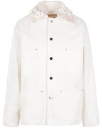 Plan C - Sequin-Embellished Floral-Appliqué Jacket - Lyst