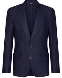 Dolce & Gabbana - シチリアフィット リネン シングルジャケット - Lyst