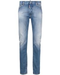 DSquared² - Ausgeblichene Slim-Fit-Jeans - Lyst
