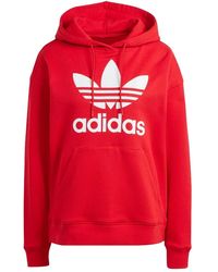 adidas - Trefoil Long-sleeve Hoodie - Lyst