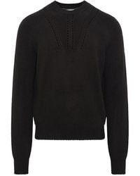 Jil Sander - Pointelle-Knit Sweater - Lyst