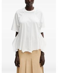Undercover - Ruffled-Trim T-Shirt - Lyst