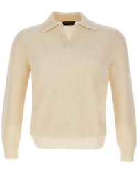 Gran Sasso - Super Geelong Ribbed-Knit Sweater - Lyst