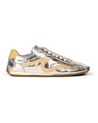 Sandro - Light Wave Metallic Sneakers - Lyst