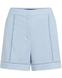 KARL LAGERFELD - Cut-Out Embroidery Shorts - Lyst