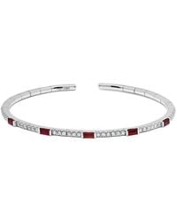 Jewels Aficionado - 18K Ruby Diamond Cuff - Lyst