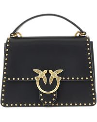 Pinko - Medium Love Stud-Embellished Tote Bag - Lyst