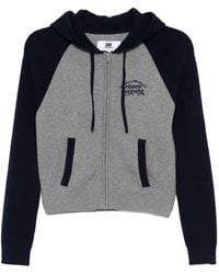 Chocoolate - Vest Met Geborduurde Tekst En Capuchon - Lyst