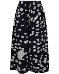 Daniela Gregis - Abstract-Print Elasticated-Waist Trousers - Lyst