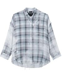 R13 - Frayed-Hem Shirt - Lyst