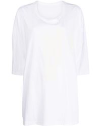 Y's Yohji Yamamoto - Block-print Cotton T-shirt - Lyst