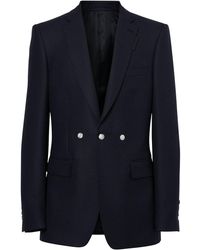 Burberry - English Fit Triple Stud Wool Mohair Tailored Jacket - Lyst