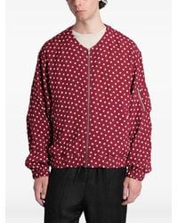 Needles - Heart-Print Bomber Jacket - Lyst