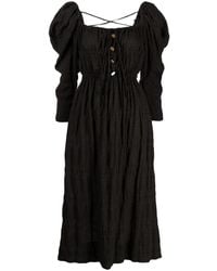 Rejina Pyo - Nora Puff-Sleeve Midi Dress - Lyst
