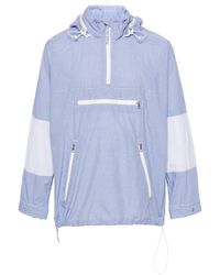 Junya Watanabe - Blue Grid Hooded Jacket - Lyst