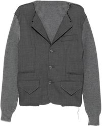 SONIA CARRASCO - Panelled Raw-Edge Blazer - Lyst