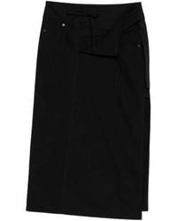 Yohji Yamamoto - Lace-Up Detail Skirt - Lyst