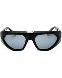 Philipp Plein - Geometric-Frame Logo-Plaque Sunglasses - Lyst