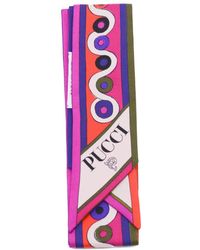 PUCCI - Graphic-print Silk Scarf - Lyst