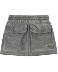 DIESEL - O-Cean-S1 Elastische Mini-Rok Met Zak - Lyst