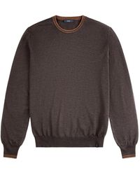 Fay - Elbow-Patch Crew-Neck Sweater - Lyst