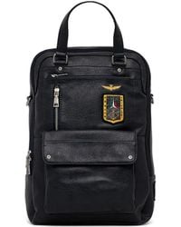 Aeronautica Militare - Top-Handle Patch-Detail Backpack - Lyst