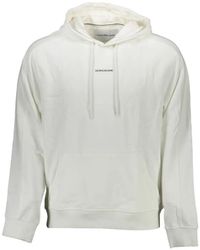 Calvin Klein - Logo-Print Cotton Hoodie - Lyst
