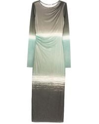Patrizia Pepe - Degradé-Print Midi Dress - Lyst