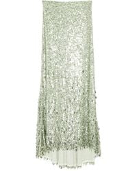 Alice + Olivia - Maxi-Rok Verfraaid Met Pailletten - Lyst
