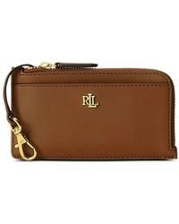 Ralph Lauren - Logo-Plaque Leather Wallet - Lyst