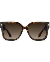 Etro - Tortoiseshell-Effect Square-Frame Sunglasses - Lyst