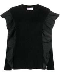 RED Valentino - Ribgebreide Top - Lyst
