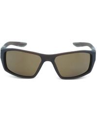Nike - Brazen Shadow Rectangle-Frame Sunglasses - Lyst