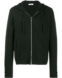 Versace Logo Zipped Hoodie - Black