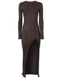 Missoni - Ribbed-Knit Metallic-Thread Dress - Lyst