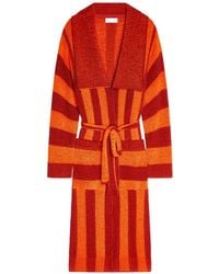 Dries Van Noten - Belted Striped Cardigan - Lyst