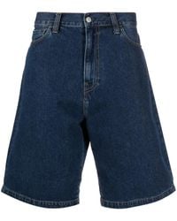 Carhartt - Short En Jean À Patch Logo - Lyst