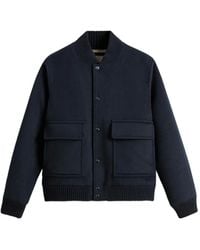 Woolrich - Twill-Weave Patch-Pocket Bomber Jacket - Lyst