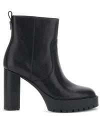 Pinko - Clara Platform Block-Heel Ankle Boots - Lyst