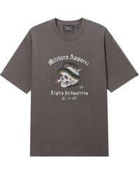 Alpha Industries - Skull Graphic T-Shirt - Lyst