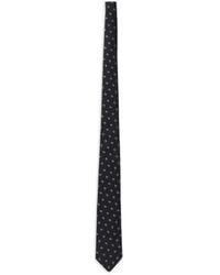 Emporio Armani - Logo-Jacquard Silk Tie - Lyst