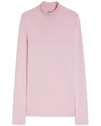 Jil Sander - Technical Mock-Neck Sweater - Lyst