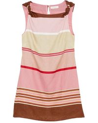 Faithfull the Brand - Gestreiftes Flor Minikleid mit Knoten - Lyst