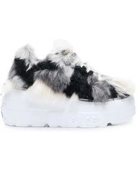 Casadei - Nexus Husky Faux-Fur Sneakers - Lyst