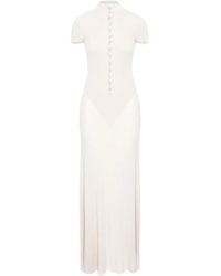 MANURI - Mia Button-Detail Maxi Dress - Lyst
