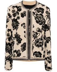 Undercover - Chaqueta Con Motivo Floral En Jacquard - Lyst