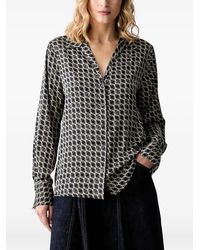 Guess - Monogram-Print Long-Sleeve Shirt - Lyst